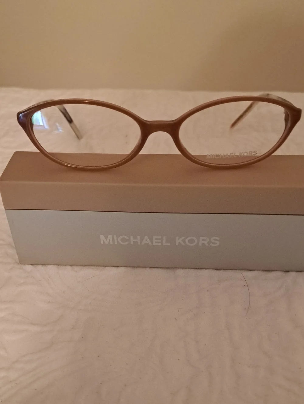 Michael Kors Light Brown Cat-Eye Optical Glasses